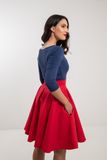 Kolová červená sukně Lovely