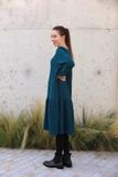 Mušelínové šaty tmavě azurové  Zoe