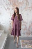 Mušelínové šaty lilac Zaira