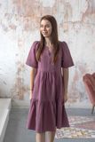 Mušelínové šaty lilac Zaira