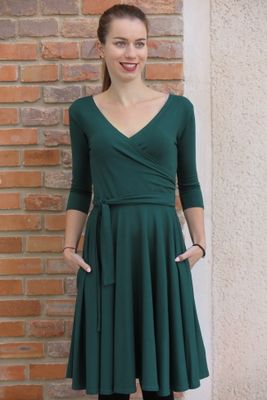Modalové šaty Agáta zelené